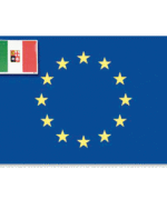 BANDIERA ADESIVA EUROPA ITALIA
