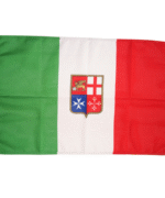 BANDIERA ITALIA MARINA MERCANTILE IN STAMINA DI POLIESTERE