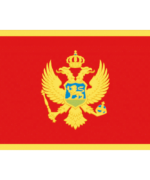 BANDIERA MONTENEGRO