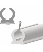 CANALINA IN PVC A RELINGA