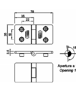 Alternative view of CERNIERA A FILO MM.70X35