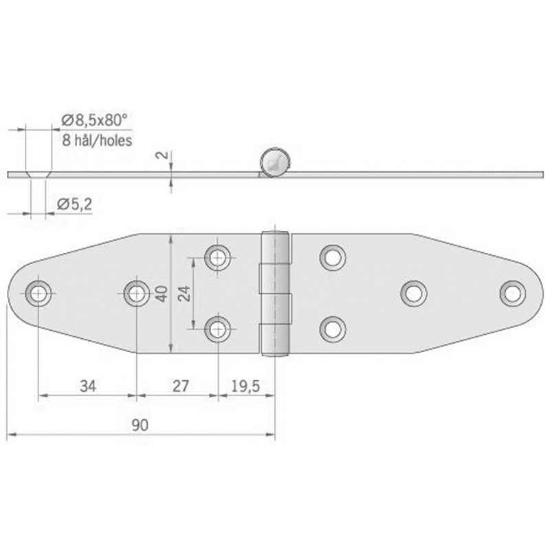 CERNIERA MM.180X40 - immagine 2