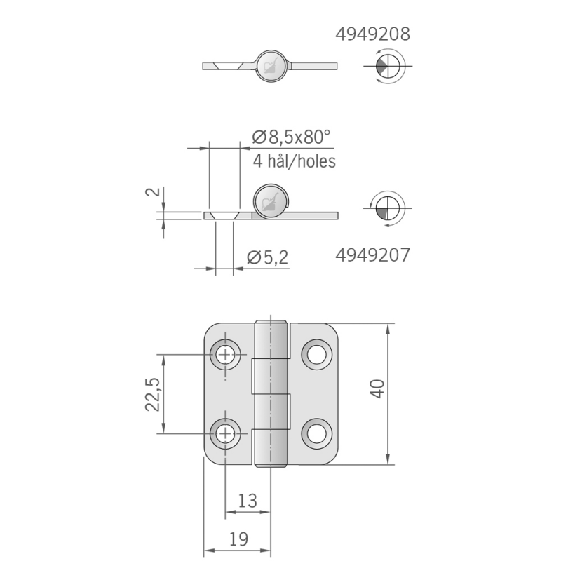 CERNIERA MM.40X38 - immagine 2