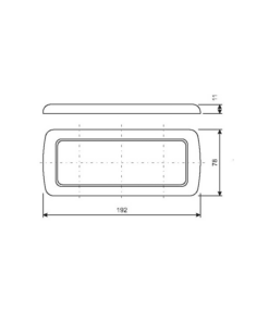 Alternative view of CORNICE A TRE MODULI