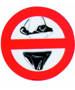 DIVIETO DI SLIP-REGGISENO A BORDO