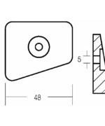 Alternative view of DOPPIA PLACCA PER MOTORI 20-35 HP