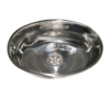 LAVELLO OVALE IN ACCIAIO INOX