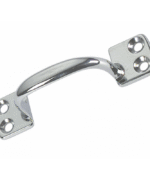 MANIGLIA IN OTTONE CROMATO MM.76