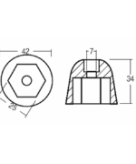 Alternative view of OGIVA PER BOW THRUST SIDE POWER-SLEIPNER SP125