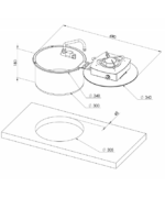 Alternative view of PIANO COTTURA A RIBALTA