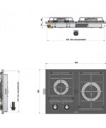 Alternative view of KIT FLANGIA MASTERGLASS 2 FUOCHI