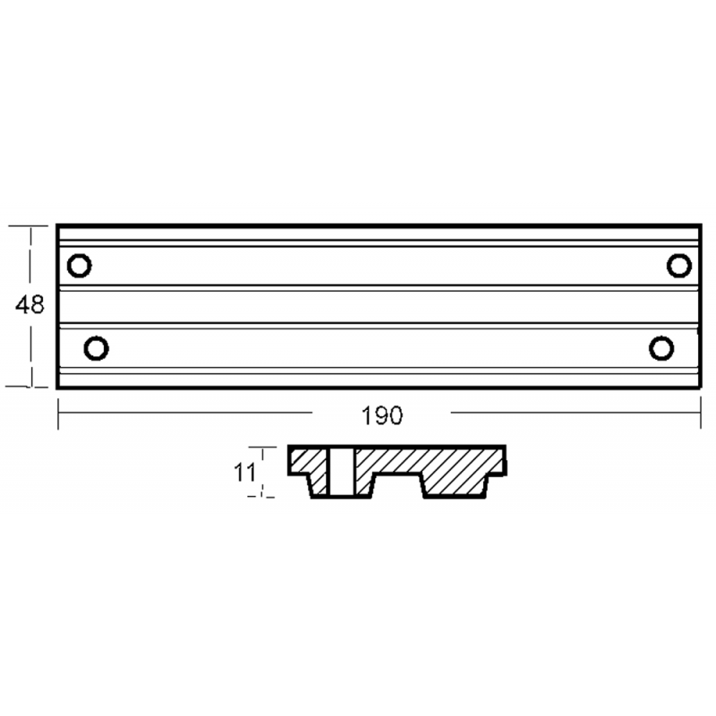 PIASTRA PER MOTORI 40 HP V6 135/150/175 Z - immagine 2