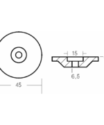 Alternative view of PIASTRINA PER YAMAHA RIF. OR. 6E8-42251-00