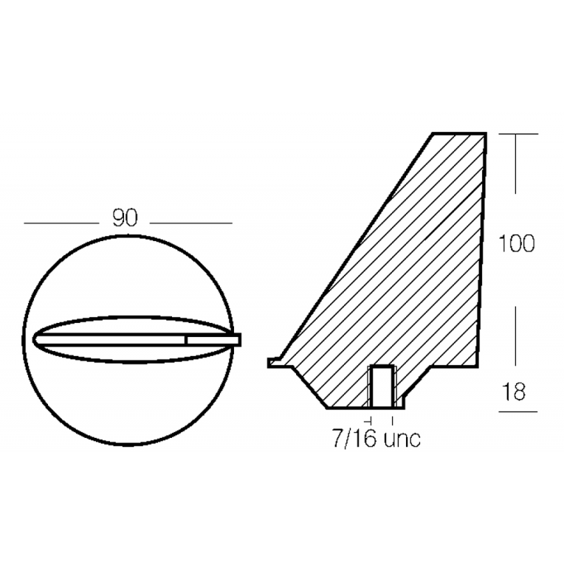 PINNA LUNGA PER POPPIERI 80/140 HP - immagine 2