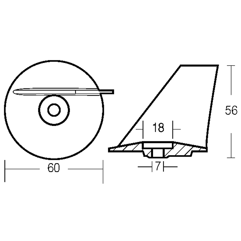 PINNA PER MOTORI MEGA 25/50 HP - immagine 2