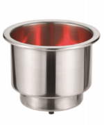 PORTABICCHIERE O LATTINA IN ACCIAO  INOX