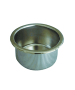 PORTABICCHIERE O LATTINA IN ACCIAO  INOX