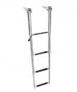 SCALETTA INOX TELESCOPICA 4 GRADINI
