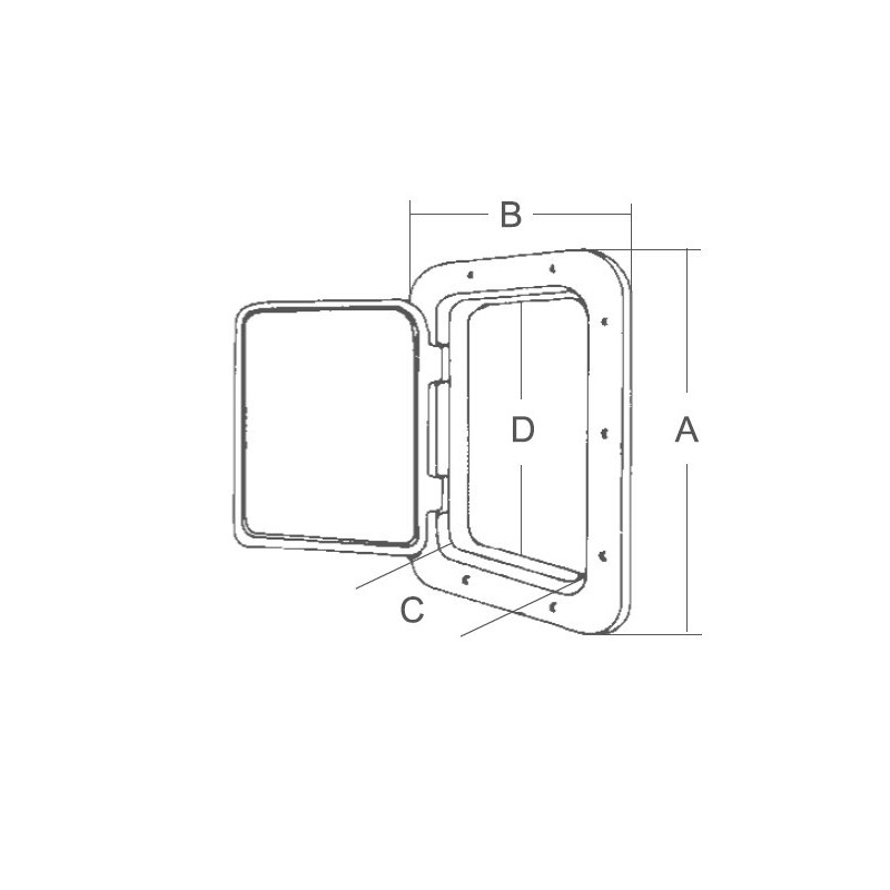 SPORTELLO MM.520X470 - immagine 2
