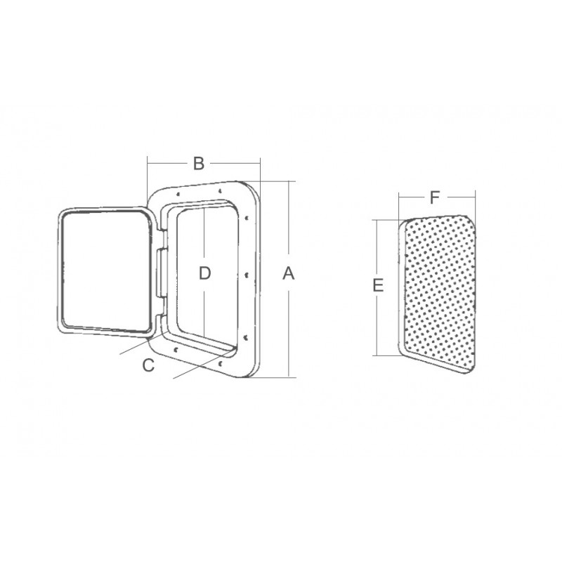 SPORTELLO MM.607X250 - immagine 2
