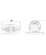 Alternative view of TROMBA IN ACCIAIO INOX INCASSO 12V
